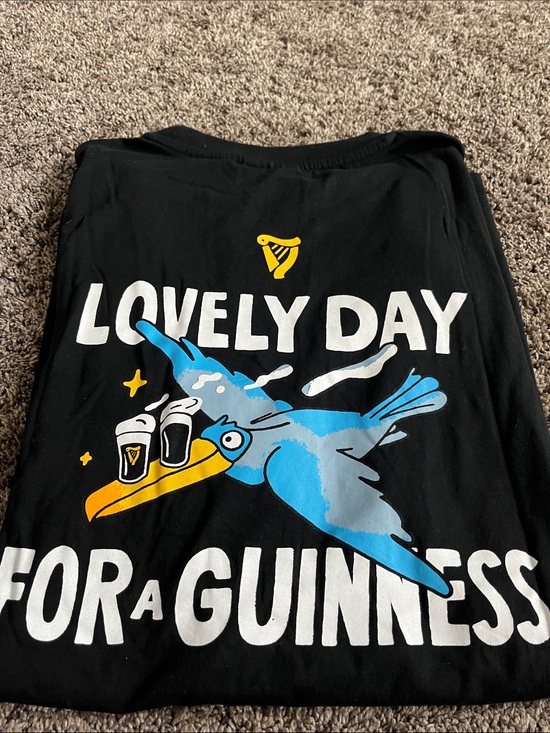 Guinness Other - Guinness "Lovely Day For a Guinness" Black Graphic Tee. Comfy. Men. Large.